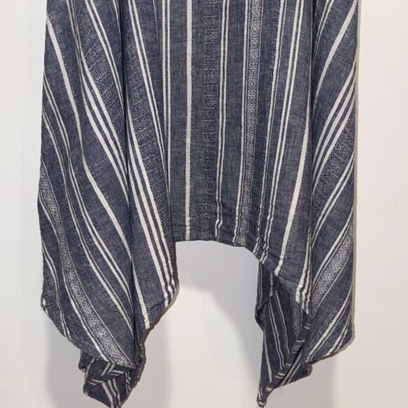 Time and Tru Navy and White Striped Midi Dress - Picture 4 of 9